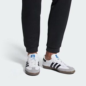 Adidas Samba OG Cloud White/Core Black/Gum, # B75806